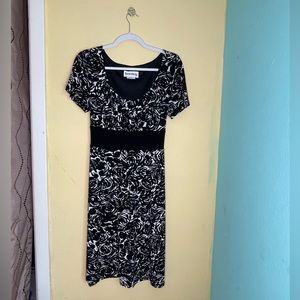 Danny & Nicole Black and White Dress